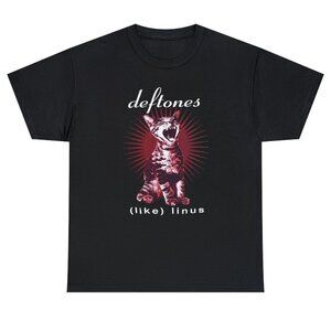 Deftones Cat Band T-shirt, Graphic Band Tee
